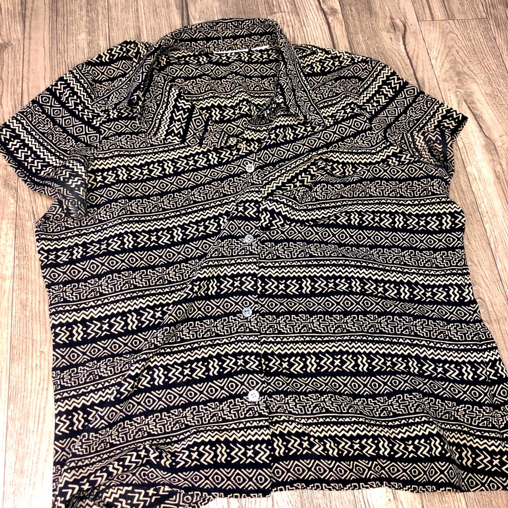 Aztec designed blouse